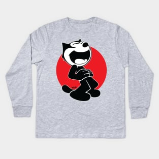 Felix-On Red Kids Long Sleeve T-Shirt